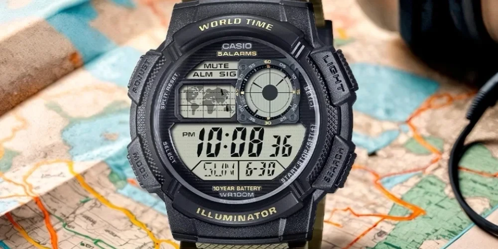 ویژگی‌ های طراحی ساعت CASIO AE-1000W-5A