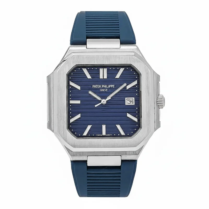 Patek-Philippe-Cubitus-Silver-Blue-Silicone-front.webp
